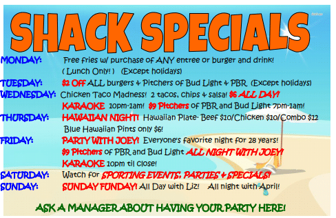 Daily Food Drink Specials